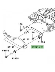 Sabot moteur gauche Kawasaki Z1000 (2007-2009) | Moto Shop 35