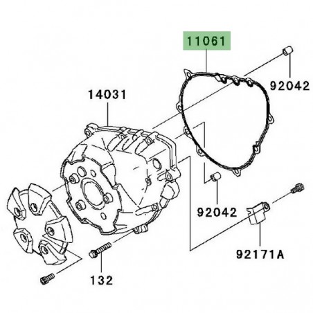 Joint carter d'alternateur Kawasaki Z1000 (2007-2009) | Réf. 110610294