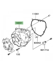 Carter d'alternateur Kawasaki Z1000 (2007-2009) | Réf. 140310059