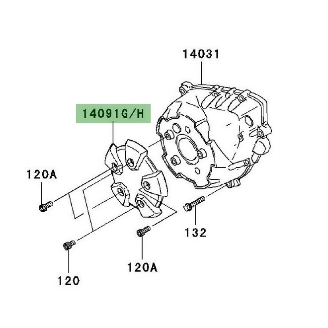 Couvre carter d'alternateur Kawasaki Z1000 (2007-2009) | Moto Shop 35