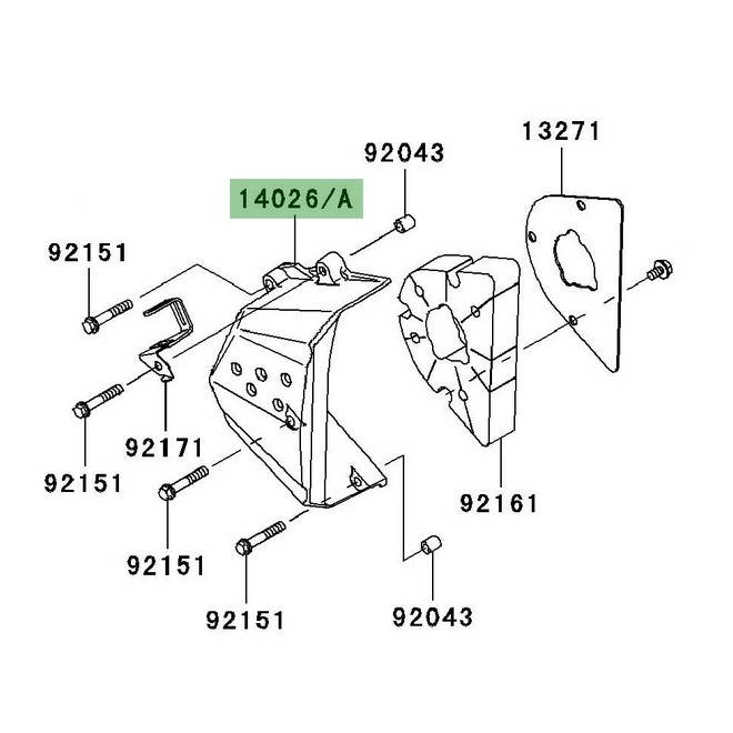 Carter de pignon de sortie de boîte Kawasaki Z1000 (2007-2009) | Moto Shop 35