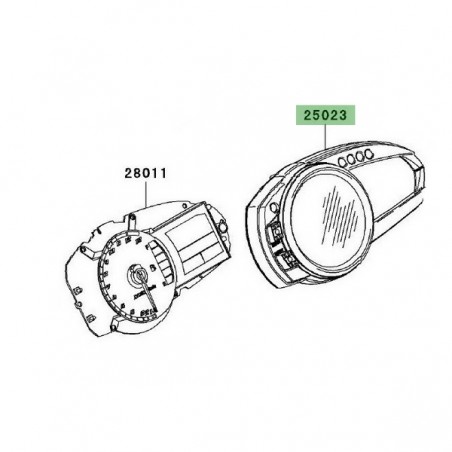 Dessus de compteur Kawasaki Z1000 (2007-2009) | Moto Shop 35