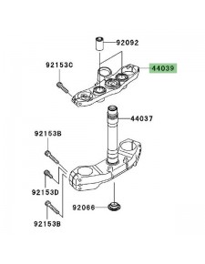 Té de fourche supérieur Kawasaki Z1000 (2007-2009)