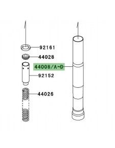 Fourreau de fourche Kawasaki Z1000 (2007-2009) | Moto Shop 35