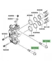 Vis M10x60 Kawasaki 921531837 | Moto Shop 35