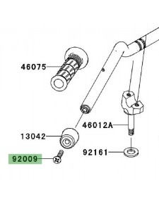 Vis fixation embout de guidon Kawasaki Z1000 (2003-2009)