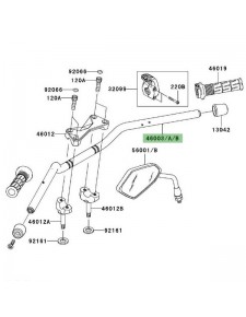 Guidon d'origine Kawasaki Z1000 (2007-2009) | Moto Shop 35