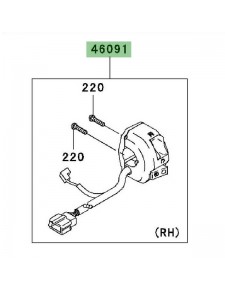 Commodo droit Kawasaki 460910081