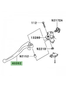 Levier d'embrayage Kawasaki Z1000 (2003-2013) | Réf. 460920003