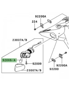 Ampoule clignotants arrière Kawasaki Z1000 (2007-2009)