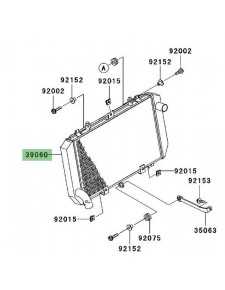 Radiateur Kawasaki Z1000 (2007-2009) | Réf. 390600034