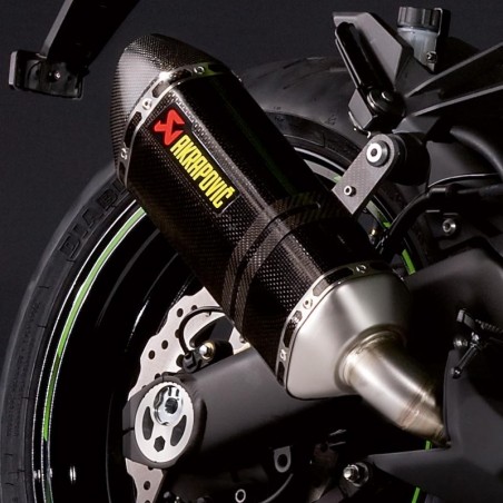 Paire de silencieux Akrapovic carbone Kawasaki Z1000 (2010-2013) | Réf. 258EXP0048