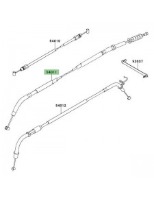 Câble d'embrayage Kawasaki Z1000 (2010-2013) | Réf. 540110108