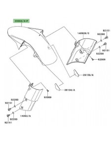 Garde-boue avant Kawasaki Z1000 (2010-2013)