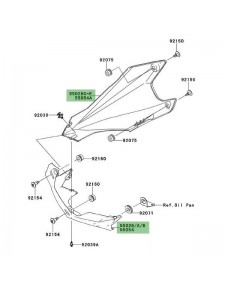 Sabot moteur peint Kawasaki Z1000 (2010-2013) | Moto Shop 35