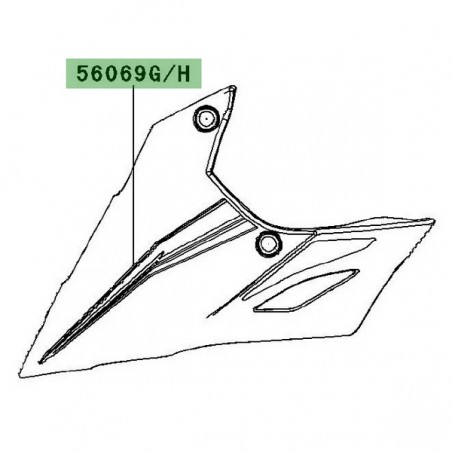 Autocollant sabot moteur Kawasaki Z1000 Black Edition 2012 | Moto Shop 35