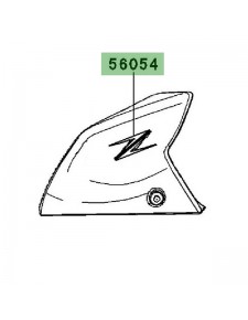 Autocollant "Z" habillage de réservoir Kawasaki Z1000 (2012-2013) | Moto Shop 35