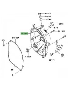 Joint de collecteur d'échappement Kawasaki 110611373 | Moto Shop 35