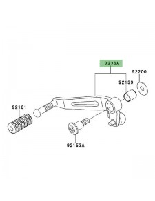 Sélecteur de vitesse Kawasaki Z1000 (2010-2013) | Réf. 132360730