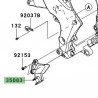 Platine repose-pieds avant Kawasaki Z1000 (2010 et +)