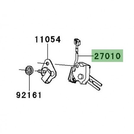 Contacteur de béquille latérale Kawasaki 270100112 | Moto Shop 35