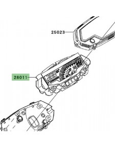 Compteur seul Kawasaki Z1000 (2010-2013)