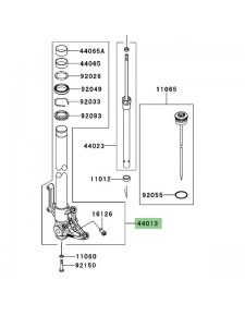 Tube de fourche gauche Kawasaki Z1000 (2010-2013) | Réf. 44013017918R