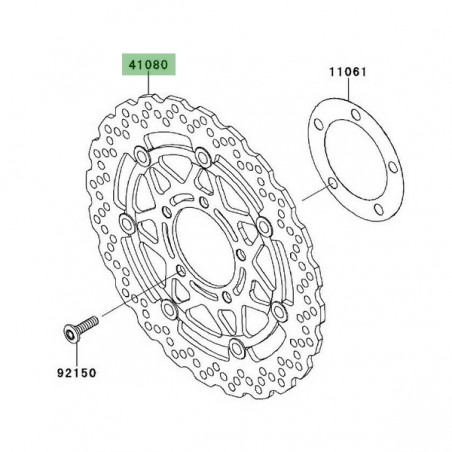 Disque de frein avant Kawasaki Z1000 (2010-2013) | Réf. 4108000675C