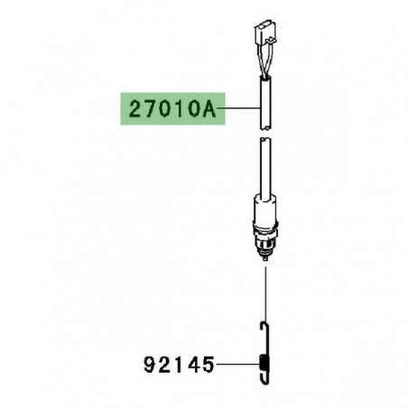 Contacteur de frein arrière Kawasaki Z1000 (2010-2013) | Réf. 270101486