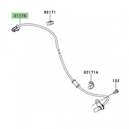 Câble ABS arrière Kawasaki Z1000 (2010-2013) | Réf. 211760134