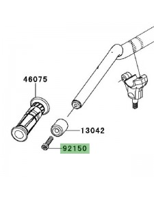 Vis fixation d'embout de guidon Kawasaki Z1000 (2010-2013) | Moto Shop 35