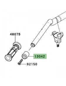 Embout de guidon Kawasaki Z1000 (2010 et +) | Réf. 130425001