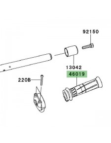 Poignée de gaz Kawasaki Z1000 (2010 et +) | Réf. 460190020