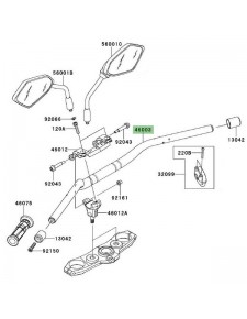 Guidon Kawasaki Z1000 (2010-2013) | Réf. 46003060518R