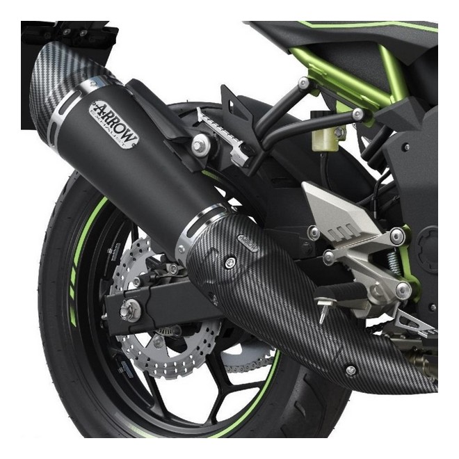 Silencieux Arrow Sport noir Kawasaki Z125/Ninja 125 (2021-2024) | Réf. 258EXP0108