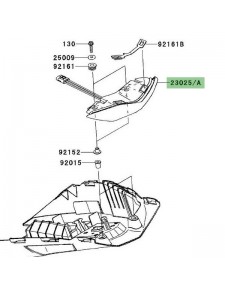 Feu arrière Kawasaki Z1000 (2010-2013) | Réf. 230250316