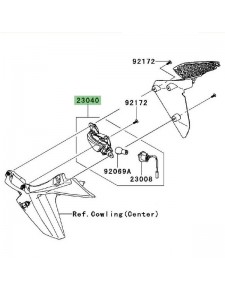 Clignotant avant gauche Kawasaki Z1000 (2010-2013) | Réf. 230400119