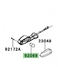 Ampoule (12V/10W) de clignotant arrière Kawasaki Z1000 (2010-2013) | Réf. 920690106