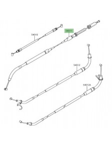 Câble d'embrayage Kawasaki Z900RS (2018-2021) | Réf. 540110624