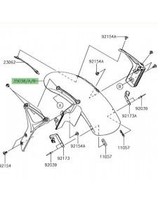 Garde-boue avant Kawasaki Z900RS (2018-2021)