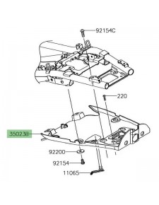 Passage de roue arrière Kawasaki Z900RS (2018-2021) | Réf. 350230447