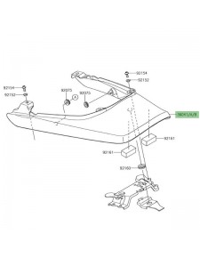 Coque arrière peinte Kawasaki Z900RS (2018-2022) | Moto Shop 35