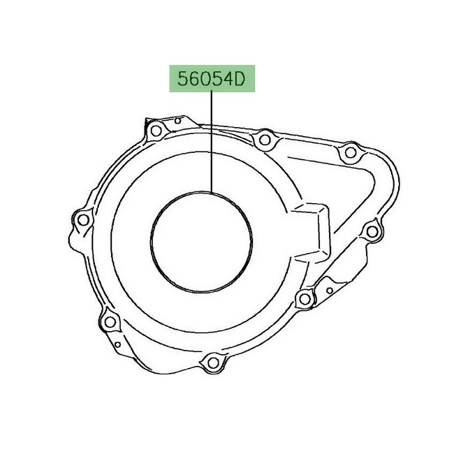 Autocollant carter d'alternateur Kawasaki Z900RS (2018-2021) | Réf. 560542379