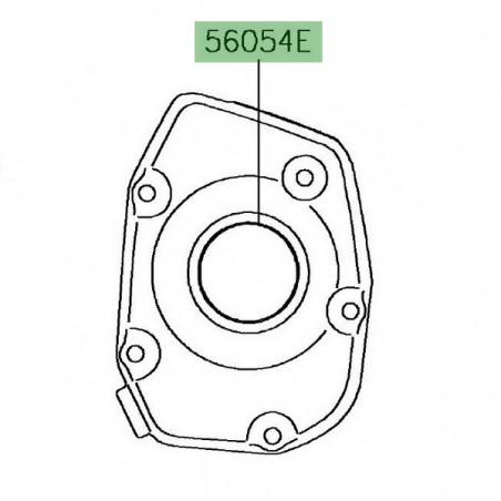 Autocollant "DOHC" carter d'allumage Kawasaki Z900RS (2018-2021) | Réf. 560542380