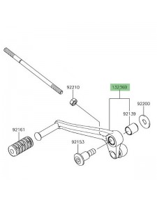 Sélecteur de vitesse Kawasaki Z900RS (2018-2021) | Réf. 132360808