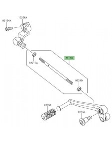 Tige de sélecteur de vitesse Kawasaki Z900RS (2018-2021) | Réf. 391100044