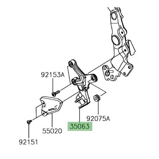 Tige de sélecteur de vitesse Kawasaki Z900RS (2018-2021) | Moto Shop 35