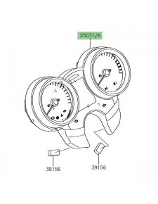 Bloc compteur Kawasaki Z900RS (2018-2021) | Réf. 250310928 - 250310894