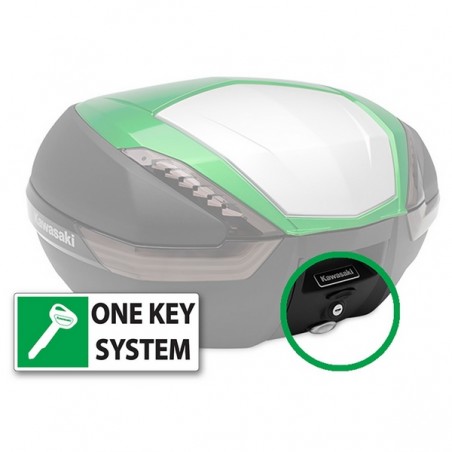 Système serrure clé unique "Type B" top-case Kawasaki | Réf. 999940528