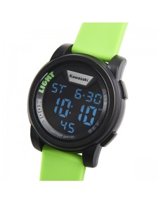 Montre numérique bracelet vert Kawasaki | Réf. 186SPM0032